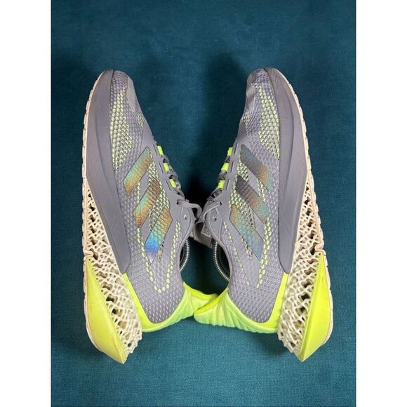 Adidas 4DFWD Gray Solar Yellow Men’s Size 11 Running Shoes GX2993 Futurecraft 4D main image 6
